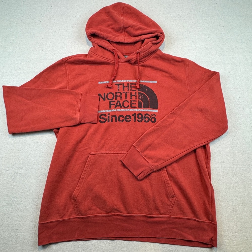 The North Face Mens Red Graphic Hoodie Since 1966 Pullover XL Regular NF0A3X6P - Picture 3 of 6